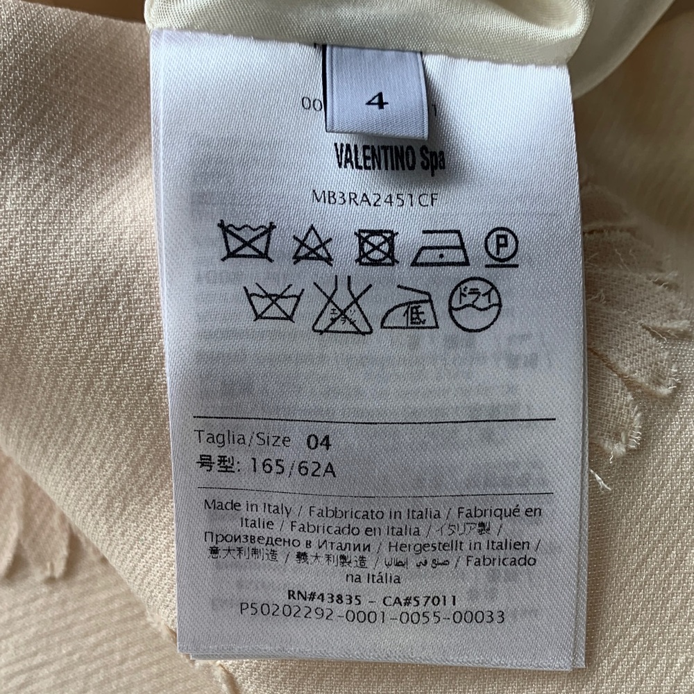 Valentino White Floral Silk Wool Mini Skirt - Picture 7 of 16